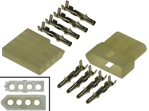 4 Pole BMW Aprilia Motorbike Connector