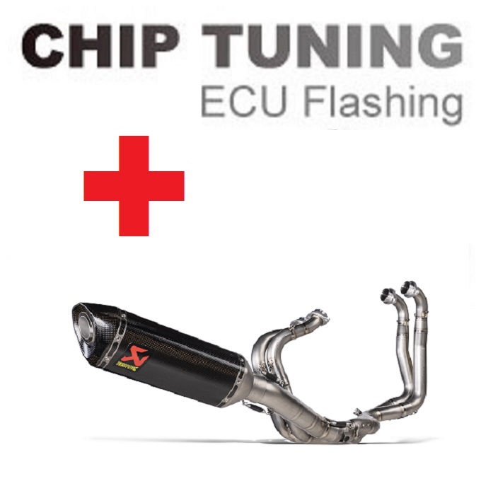 Aprilia RSV4 / TUONO V4 2021-Today Wysoka wydajność ECU Flash Tuning + Akrapovic S-A10e9-Rc (etap 3)