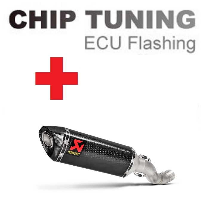Aprilia RSV4 2015 2016 Wysokie wydajność ECU Flash Tuning + Akrapovic S-A10SO8-RC (etap 3)