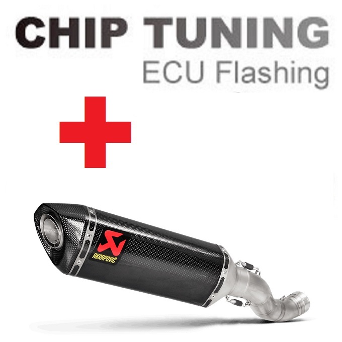 Aprilia RSV4 / TUONO V4 2017-2020 Wysokie wydajność ECU Flash Tuning + Akrapovic S-A10SO9-RC (etap 3)