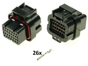 Moto Guzzi iIAw 26 Way ECU CDI ECM DUCATI Monster Dashboard Zestaw złącza motocyklowego