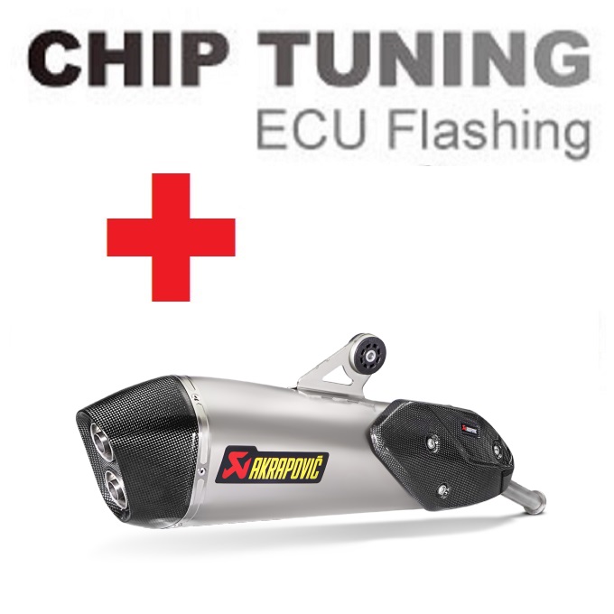BMW C650GT 2016-2020 Wysoka wydajność ECU Flash Tuning + Akrapovic S-B6SO8-HZAAT (etap 3)