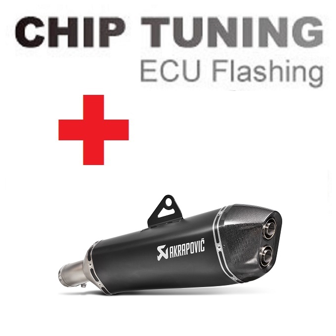BMW F650 / F700 / F800 GS / Adventure 2008-2017 Wysoka wydajność ECU Flash Tuning + Akrapovic S-B8SO6-HZAABL (etap 3)