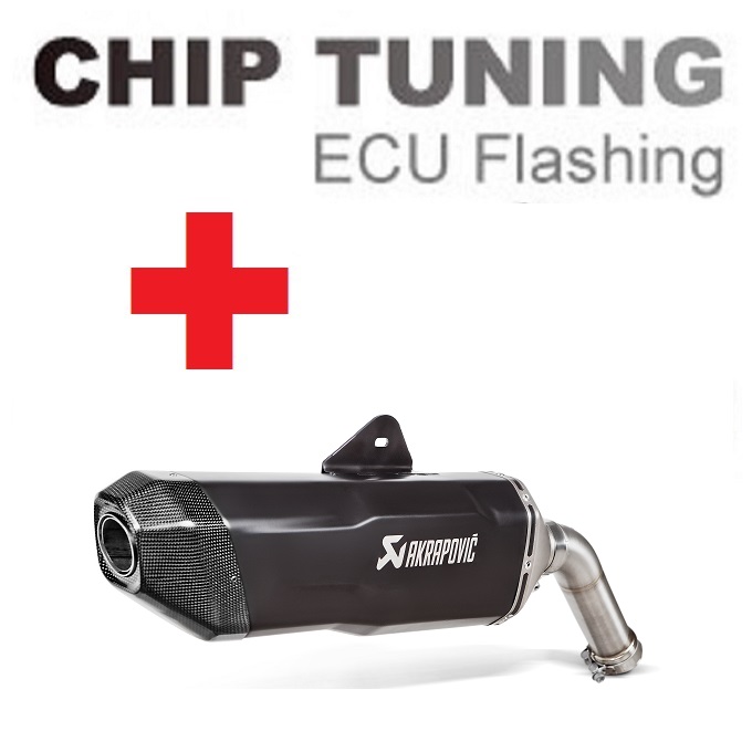 BMW F750GS / F850GS / Adventure 2018-2023 Wysoka wydajność ECU Flash Tuning + Akrapovic S-B8SO8-HFBFCTBL (etap 3)