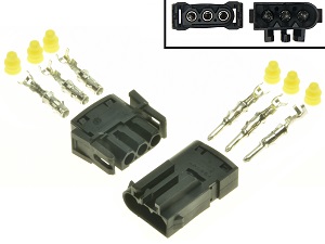 BMW C400 F650 F700 F800 Regulator napięcia Zestaw złącza prostownika (AMP 1-828817-1, BMW 1378114, PA66)