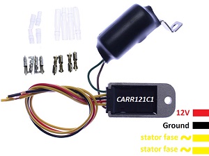 CARR121C1 - 2 fazowy regulator napięcia z kondensatorem, nie jest potrzebna bateria - do oświetlenia LED