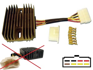 CARR1271 KAWASAKI KLF400 MOSFET Regulator napięcia