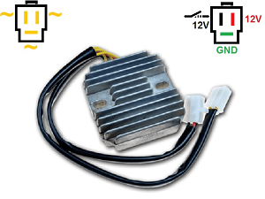 CARR161 -LI - HONDA CX500 SUZUKI VS800 MOSFET Regulator napięcia prostowniczy lit -jon - LifePo4 LFP