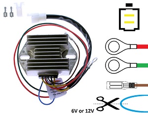 CARR1631 - Prostownik regulatora Ducati 6V 12V