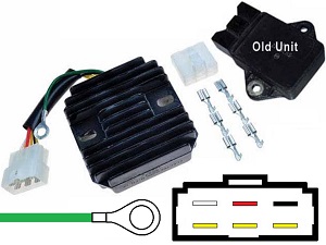 CARR231 - HONDA CB750 Nighthawk CB1000 CBR1000F Hurricane ST1100 Pan European MOSFET Regulator napięcia prostowniczy (Rotor -2)