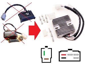 CARR351 - Yamaha XS650 MOSFET Regulator napięcia