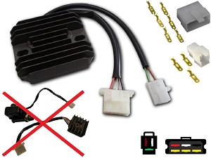 CARR354 -XS - Yamaha XS250 XS400 XS500 MOSFET Regulator napięcia prostownik