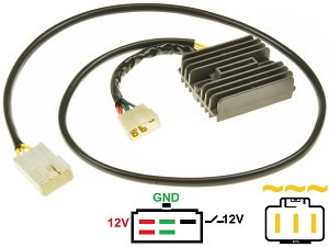 CARR694-X11 HONDA CB1100SF X11 X-ELEVEN MOSFET Regulator napięcia prostowniczy jon litowy-31600-MCC-601