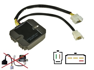CARR771 SUZUKI GT380 GT550 GT750 RE500 TS400 MOSFET Regulator napięcia
