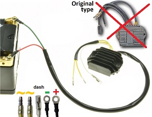 CARR511 - DUCATI MOTO GUZZI 2 FASE MOSFET Regulator napięcia