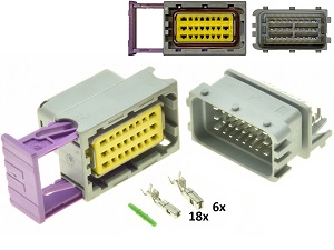24 -Way ECU CDI ECM Motorcile Zestaw Gray - Mężczyzna Kompletny 211PC249S8005
