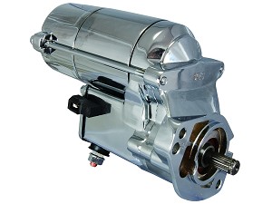 Starter Motor Harley-Davidson Road King Electra Glide Ultra Classic Heritage Softail Street Bob Chroom