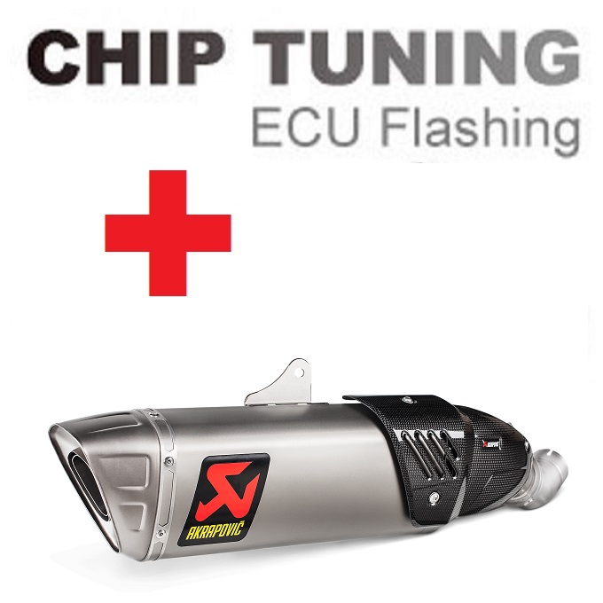Modele Honda CBR1000RR 2017-2019 Wysoka wydajność ECU Flash Tuning + Akrapovic S-H10SO17-HAPXLT/1 (etap 3)