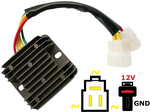CARR204 -HY - HYOSUNG GT650R GT650 GV650 GV700 ST7 GT650S MOSFET Regulator napięcia Prostyfer - jon litowy