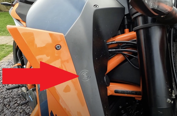 KTM 1290 Superduke R Key Bateria FOB niska pusta, uruchom bez baterii FOB
