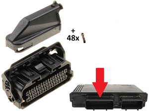 48 Złącze nadprzewodników biegunowe KTM ECU ECM Computer 61341031 Złącze