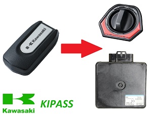 Kawasaki GTR1400 ZG1400 Concours Kipass Fob Uczenie się, gdy straciłeś wszystkie klucze