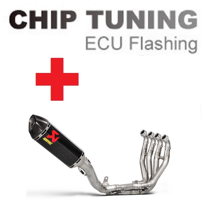 Kawasaki Ninja ZX-6R / ZX-6R 636 2009-2020 Wysoka wydajność ECU Flash Tuning + Akrapovic S-K6R11-RC (etap 3)