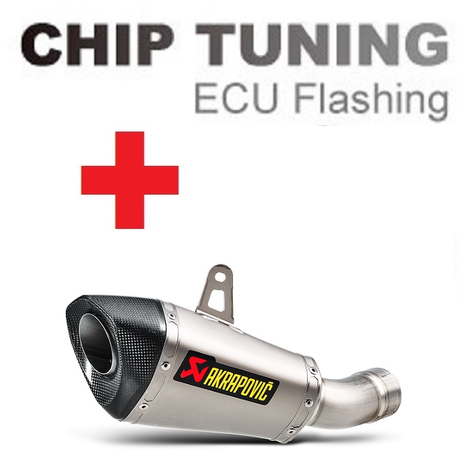 Kawasaki Ninja ZX10R / ZX10R SE / ZX10RR 2016-2020 Wysoka wydajność ECU Flash Tuning + Akrapovic S-K10SO17-Asz (etap 3)
