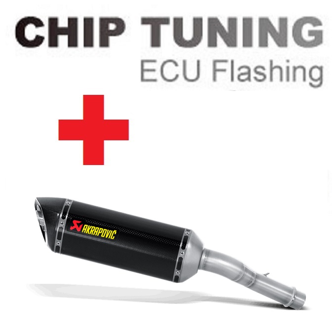 Kawasaki Versys 1000 2012-2020 Wysoka wydajność ECU Flash Tuning + Akrapovic S-K10SO20-HZC (etap 3)