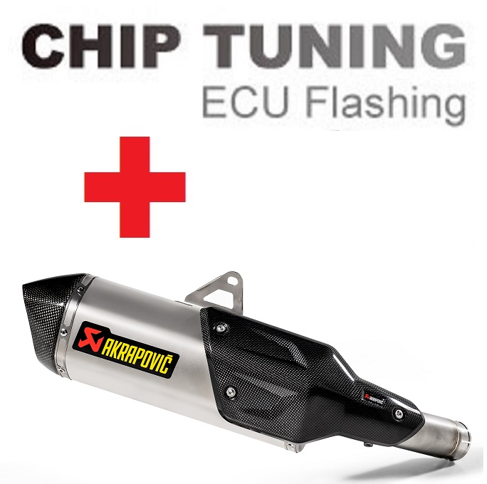 Kawasaki Versys 1000 2019-Today High Performance ECU Flash Tuning + Akrapovic S-K10SO22-HWT (etap 3)