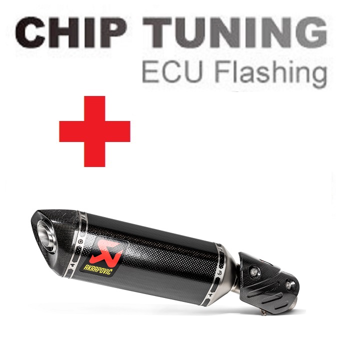 Kawasaki Ninja ZX-6R / ZX-6R 636 2009-2020 Wysoka wydajność ECU Flash Tuning + Akrapovic S-K6SO7-HZC (etap 3)