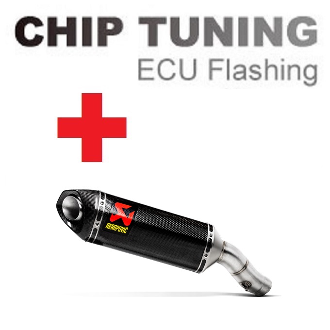 Kawasaki Ninja ZX-6R / ZX-6R 636 2009-2020 Wysoka wydajność ECU Flash Tuning + Akrapovic S-K6SO7-ZC (etap 3)