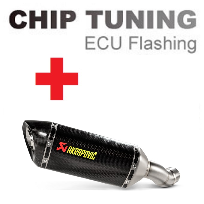 Kawasaki Z900 2020-Today High Performance ECU Flash Tuning + Akrapovic S-K9SO6-HZC (etap 3)