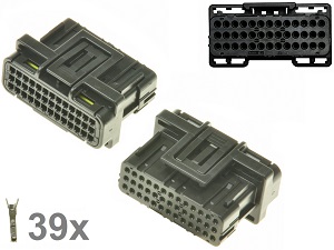 Kawasaki Suzuki Honda 39 Way ECU CDI ECM Motorcile Connector Black