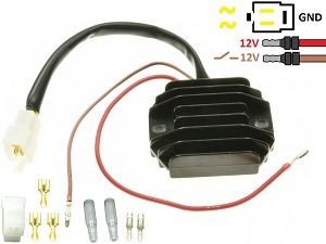 Carr511z - Kawasaki Z250 Z440 Z650 Z750 - 2 FASE MOSFET Regulator napięcia prostowniczy SH221-12