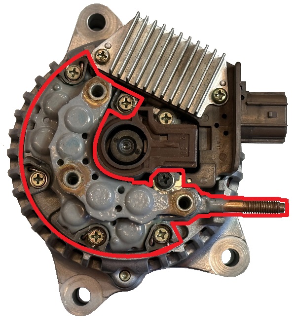 MV Agusta Alternator Stator 101211-1701 Płyta diodowa prostownika napięcia