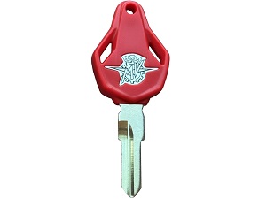 MV Agusta Blanco Chip Key Key Diamond Kształt (czerwony)