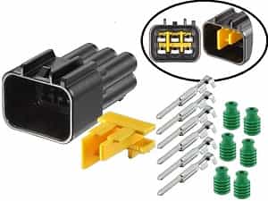 RFW-6P090-M-Mannelijke Motorfiets Connector 6 Polig