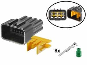 RFW-8P090-M Zestaw-Mannelijke Motorfiets Connector 8 Polig