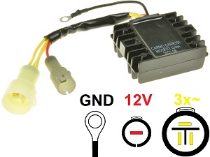 CARR101-DF-MOSFET SUZUKI DF40 DF50 Johnson Evinrude 40HP 50 KM Regulator napięcia prostowniczy lit Ion 1999-2010