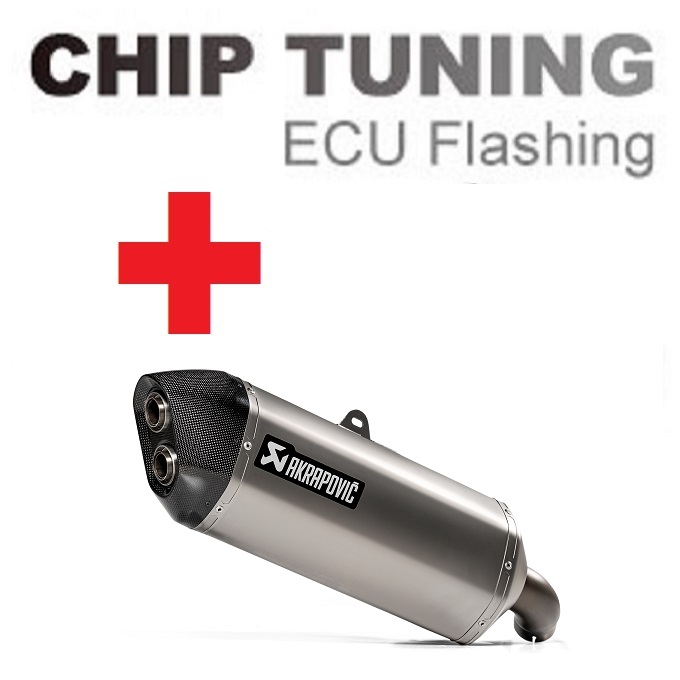 Suzuki DL1000 DL1050 V-STROM 2014-2023 Wysoka wydajność ECU Flash Tuning + Akrapovic S-S10SO16-HAFT (Etap 3)