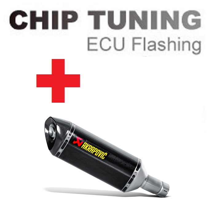 SUZUKI GSX-R1000 2012-2016 Wysoka wydajność ECU Flash Tuning + Akrapovic S-S10SO8-HRC (etap 3)