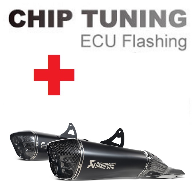 Suzuki GSX-1300R Hayabusa 2021-Today Wysoka wydajność ECU Flash Tuning + Akrapovic S-S13SO4-Hraatbl (etap 3)