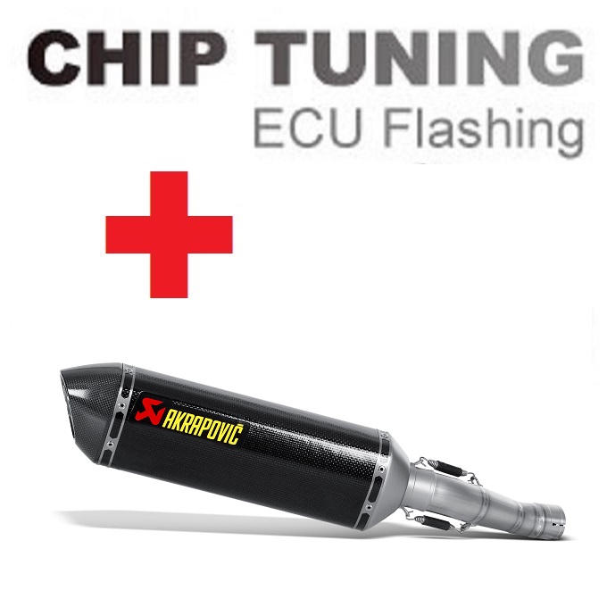 Suzuki GSX-R600 GSX-R750 2008-2010 Wysoka wydajność ECU Flash Tuning + Akrapovic S-S6SO6-HZC (etap 3)