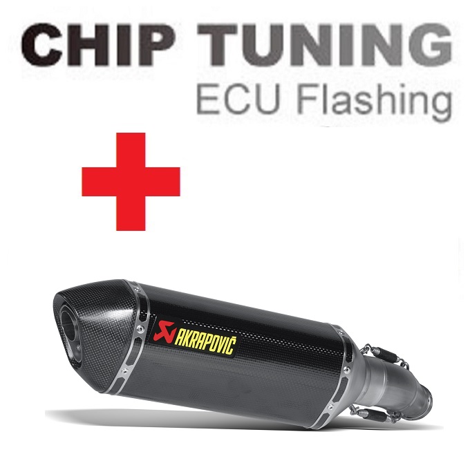 Suzuki GSXR600 GSXR750 2011-2017 Wysoka wydajność ECU Flash Tuning + Akrapovic S-S6SO8-HZC (etap 3)