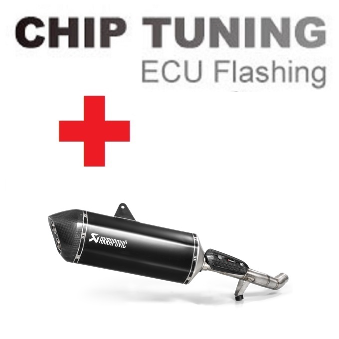 Triumph Tiger 1200 GT / Rally 2018-2020 Wysoka wydajność ECU Flash Tuning+Akrapovic S-T12SO1-HAFTBL (etap 3)