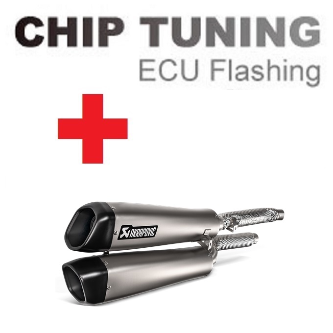 Triumph Scrambler 1200 2019-2020 Wysoka wydajność ECU Flash Tuning+Akrapovic S-T12SO3-HCQT (etap 3)