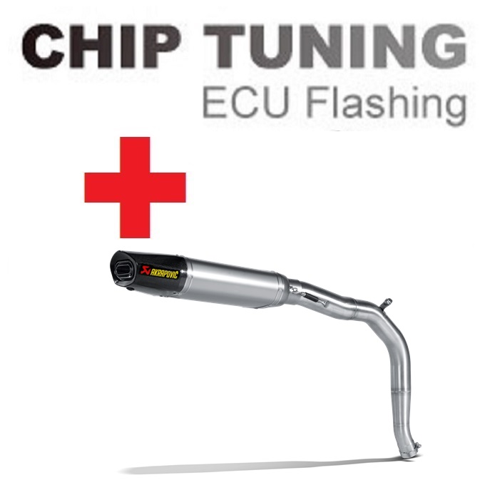 Triumph Daytona 675 / 675R 2006-2012 Wysoka wydajność ECU Flash Tuning+Akrapovic S-T675SO3-HACT (etap 3)