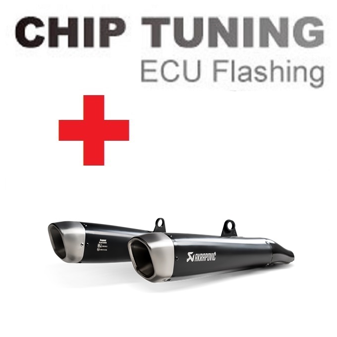 Truimph Street Twin 2016-2020 Wysoka wydajność ECU Flash Tuning+Akrapovic S-T9SO2-HCQTBL (etap 3)