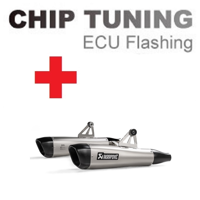 Triumph Bonneville T100 2017-2020 Wysoka wydajność ECU Flash Tuning+Akrapovic S-T12SO4-HCQT (etap 3)